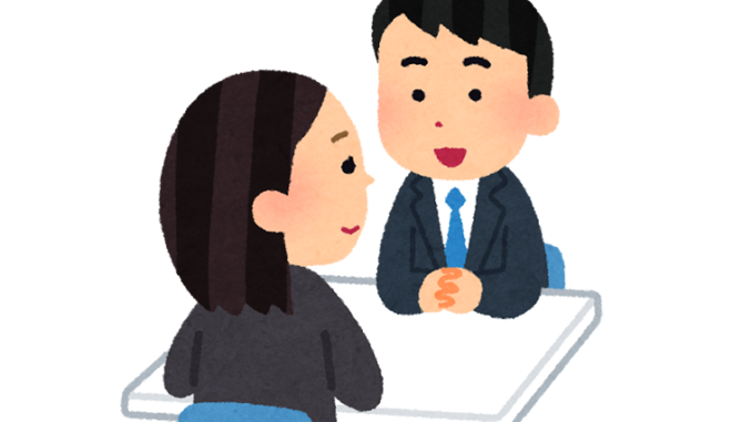 kaisya_soudan_woman_man_smile