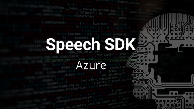 Python Azureのspeech Sdkを使ってテキストから音声に変換してみた Sios Tech Lab