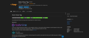 AutoCloseTag